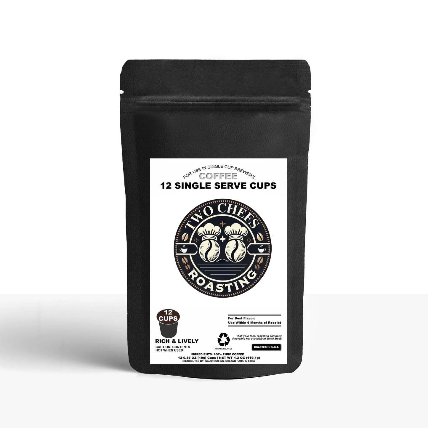 12 Pack Single Serve Coffee Capsules